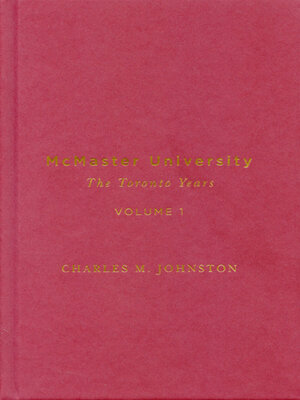 cover image of McMaster University, Volume 1